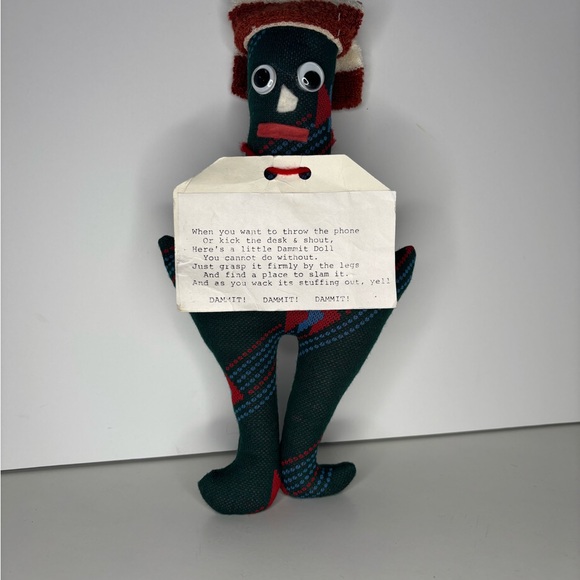 Vintage Handmade Dammit Doll - Picture 1 of 4